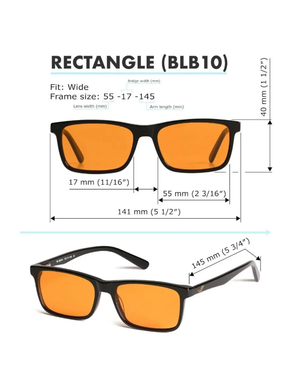 Blue Light Blocking Reading Glasses +1.0 to +2.5 for Better Sleep & Migraine